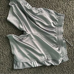 Gray vintage Adidas dazzle shorts